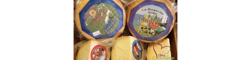 Typical Sardinian cheeses